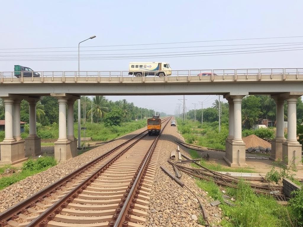 Road over bridges at Topsi and Pandabeshwar in Paschim Bardhaman Road over bridges at Topsi and Pandabeshwar in Paschim Bardhaman